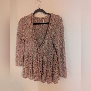 Free People Multicolor Knit Sweater